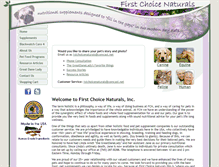 Tablet Screenshot of firstchoicenaturals.com